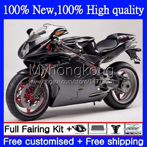 Carenature OEM per MV Agusta F4 R312 750S 1000 R 750 CC S 1000CC 05-06 Carrozzeria 6No.29 312R 750R 1000R Carenatura ALL Flat blk 312 1078 S 05 06 MA MV F4 2005 2006 Kit carrozzeria