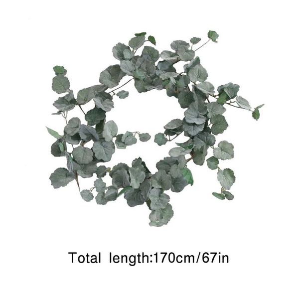 

decorative flowers & wreaths artificial begonia garland simulation plant leaves vine home wall decor fake rattan
