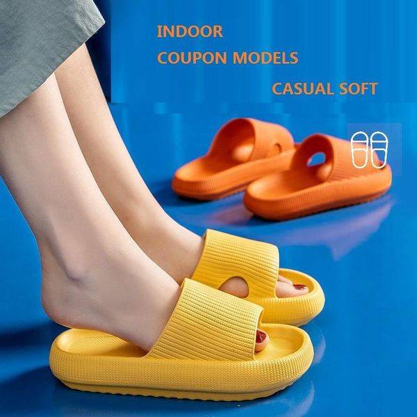 

slippers women thick home coupon eva soft slide men female ladies indoor bathroom anti-slip shoes leisure deodorant, Black