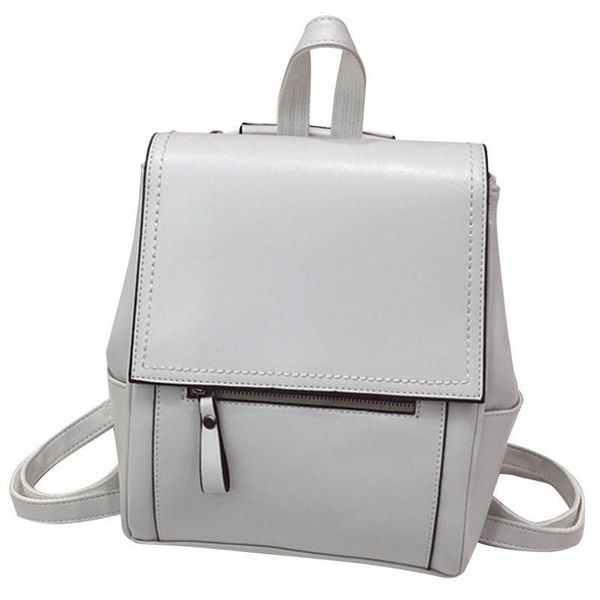 

korean style backpack women leather multi-purpose fashion simple