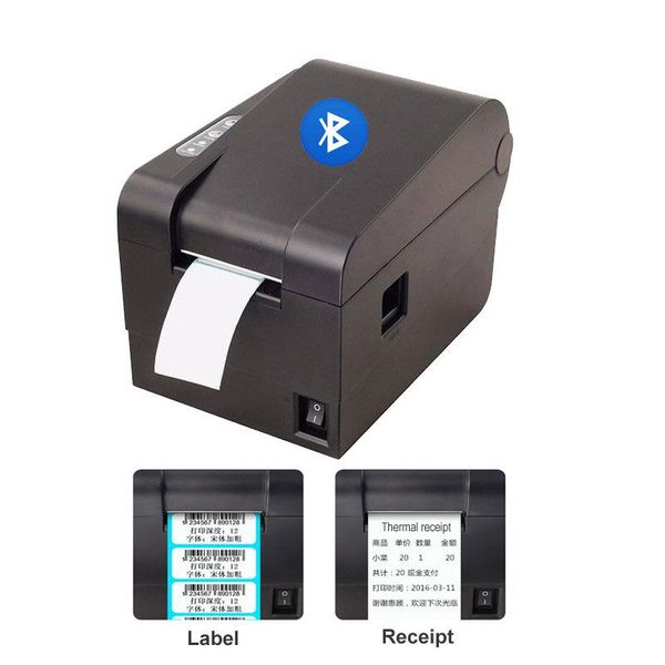 

printers barcode printer sticker 58mm receipt qr code the non-drying label