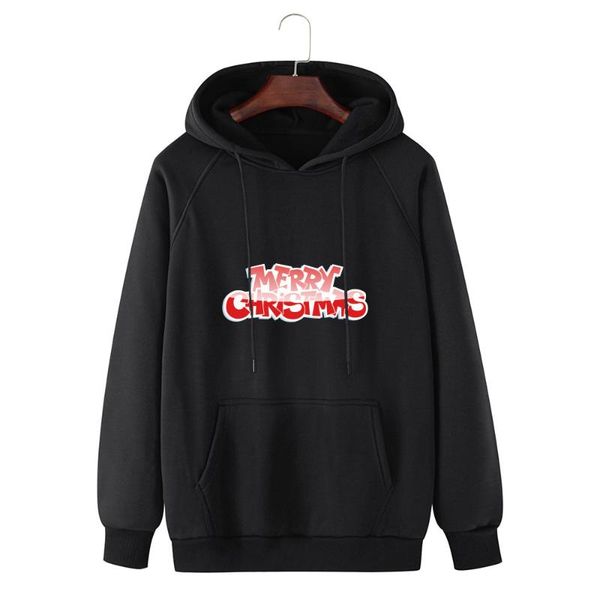 

men's hoodies & sweatshirts autumn and winter casual british printed sweater plus size hooded 11, Black