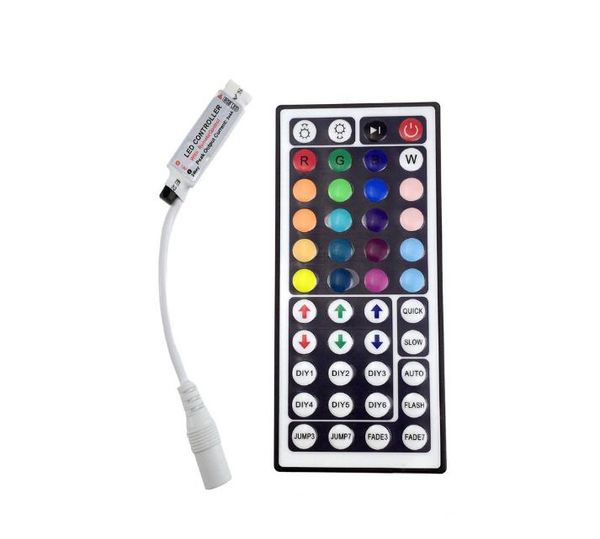 2021 Controller 44 Tasti Doppia scheda pcb 12V 3 * 4 A Telecomando IR per 3538 5050 RGB LED Strip Light Lunghezza 10 metri con spedizione DHL