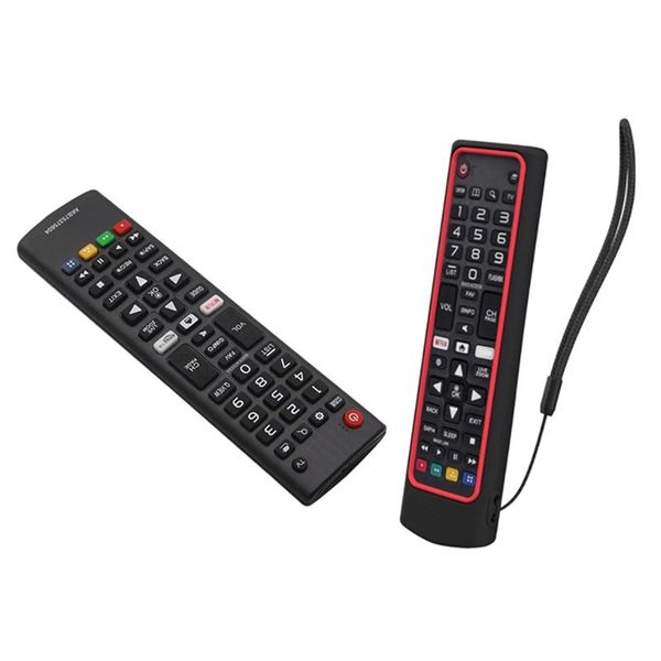 

remote controlers 1 pcs replacement control akb75375604 & silicone case for lg smart tv protective cover
