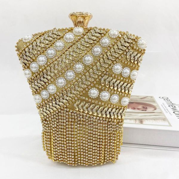

evening bags european and american rhinestone bag women's portable tassel bucket dinner dress cheongsam