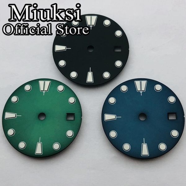 

28.5mm sterile dial luminous watch dial fit eta 2836 2824, st1612 mingzhu dg 2813 3804, miyota 8205 8215 821a movement