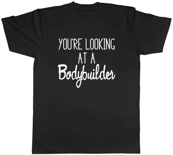 

your looking at a bodybuilder mens t-shirt tee, White;black