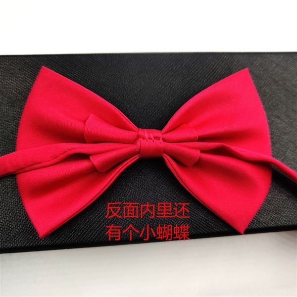 

el7 pure pet single layer butterfly butterflyfashion polyester children chaobao disposable performance bow ties bow tie 15 colors, Black;gray