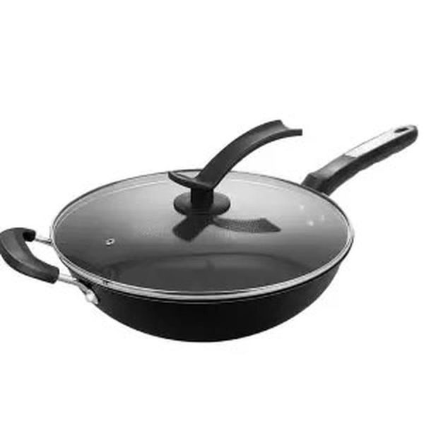 

pans non-stick household iron wok uncoated light induction cooker gas stove pan kitchen cookware cast pot