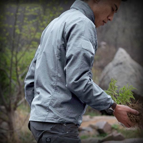 

men's jackets 2021 outdoor tactical sunscreen clothes thin summer waterproof quick dry men hooded windbreaker army military jacket, Black;brown