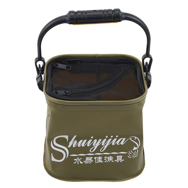 

fishing accessories practical equipment portable folding bucket canvas foldable live fish tank tackle box