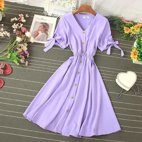 

casual dresses 2021 summer's v-neck dress goddess with slim waist, Black;gray