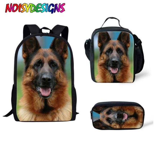 

school bags noisydesigns kid boys german shepherd dog schoolbags primary student large capacity backpack sets girls