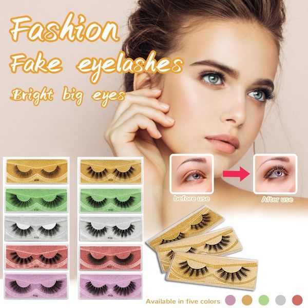 

false eyelashes 10pairs nagaraku lashes 3d mink imitation thick