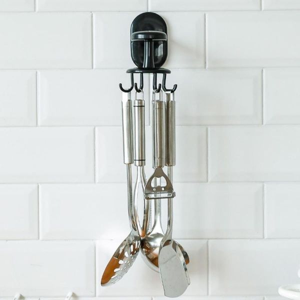 

hooks & rails kitchen 360 rotating self adhesive 1 home door wall ties hanging handbag rack clothes hanger bag hook q5k8