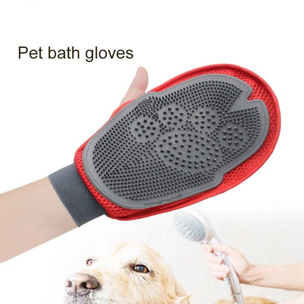 

pet dog cleaning gloves cat dogs bathing massage beauty accessories hair grooming left and right hand available apparel