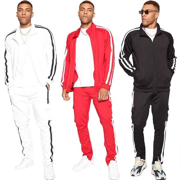 

black red track suit men s outfits sportswear horse brand hba, Gray