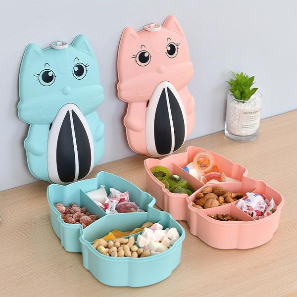 

light luxury fruit tray candy box household living room dried compartment with cover lovely storage bottles & jars