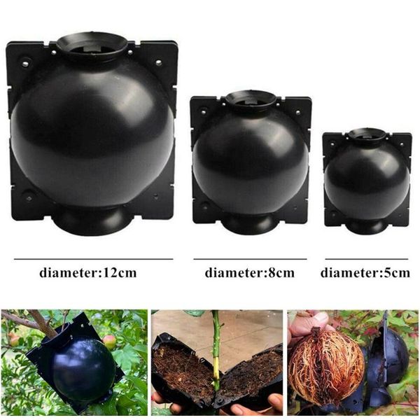 

planters & pots 5/10/20pcs plant rooting ball garden sapling grafting propagation growing box high-pressure breeding case