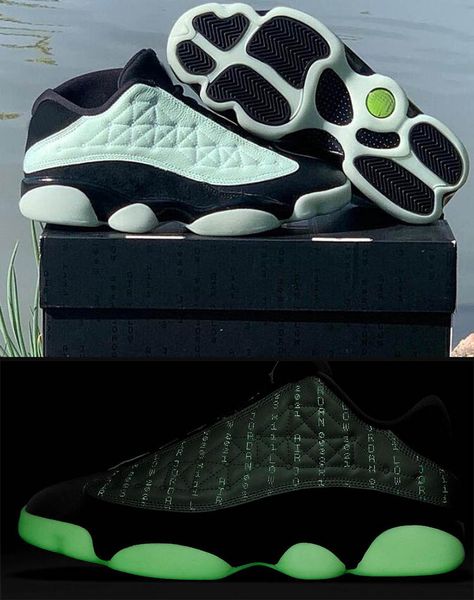 

size us 7-13 luminous 13 low singles day mens basketball shoes 13s black barley green outdoor running sports trainers fashion sneakers dm080