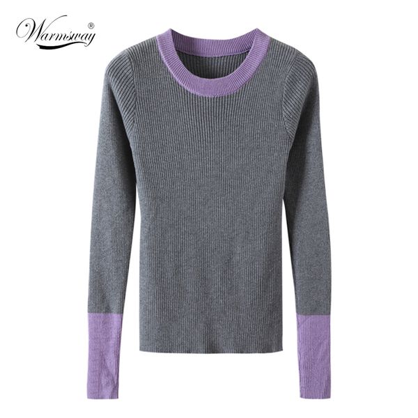 

ladies knitted sweater with thumb hole patwork spring autumn women basic pullover soft slim fit knitwear female b-139, White;black