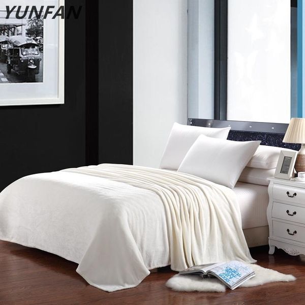 

blankets flannel solid pure color blanket bedspreads throw for bed travel twin full queen king sofa plane home bedding