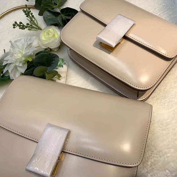 

designer bagssmall square bag tofu bag smooth hand-rubbed two-layer cowhide one-shoulder messenger fashion all-match box stereotypesluxury b