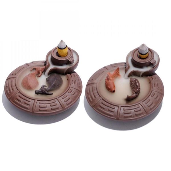 

fragrance lamps backflow incense burner creative ceramic stick holder censer reflux for home office teahouse aroma stove