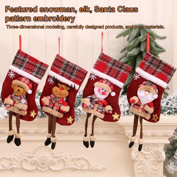 

christmas decorations stocking large capacity indeformable 3d tree hunging xmas stockings for home