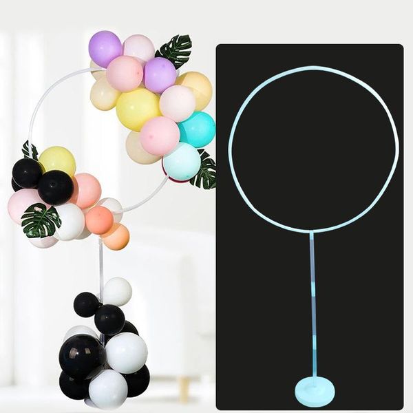 

wedding arch balloon ring pillar background birthday party decoration diy round flower frame home