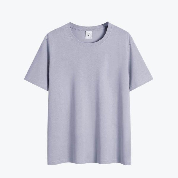 

classic loose cotton women's breathable short sleeve casual t-shirt, White