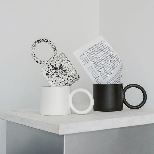 

mugs creative big round handgrip ceramics coffee mug milk tea office cups drinkware the birthday gift
