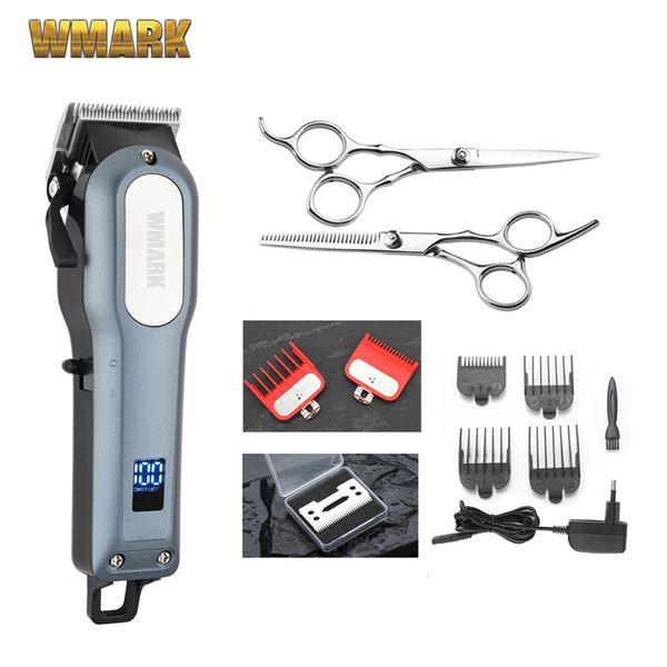 

wmark cordless rechargeable hair cutting machine hair cutter hair trimmer lithium battery 6000-6500rm professional clippers