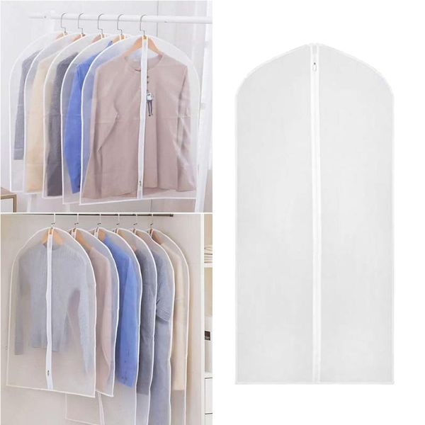 

clothing & wardrobe storage clothes dust covers with zipper transparent thicken washable suits dresses protector cover bag