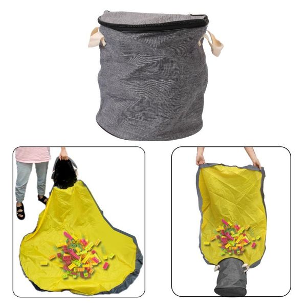 

storage bags indoor container bag clean-up and portable organizer pouch blocks play mat kids toy