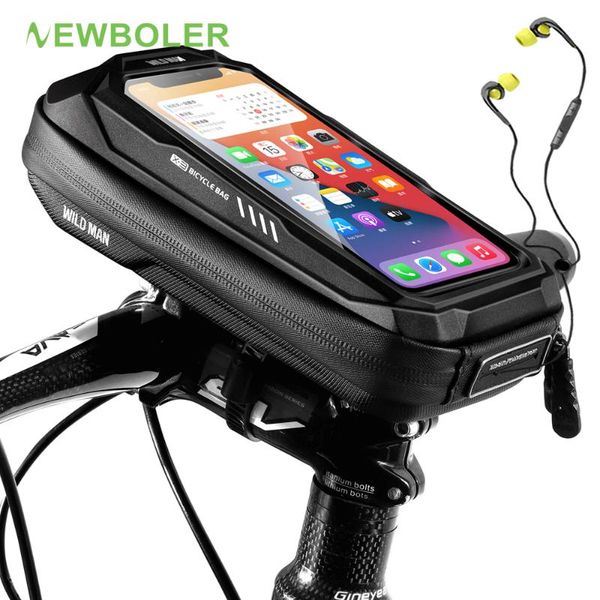 

bike phone holder bag case waterproof cycling mount 6.9in mobile stand handlebar mtb bicycle accessories car & truck racks