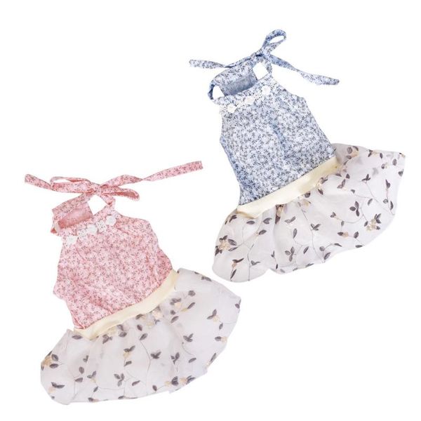 

cat costumes clothes spring and summer pet thin style mesh lace princess dress
