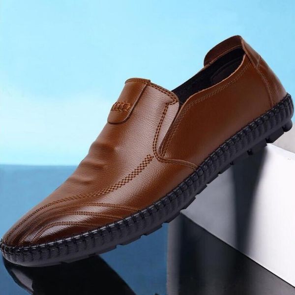 

2022 wedding-shoes oxford pointed-toe formal flats business men's man microfiber plus-size, Black