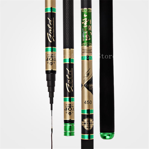 

boat fishing rods carbon fiber hand pole rod super light hard 3.6m/4.5m/5.4m/6.3m/7.2m stream
