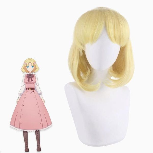 

other event & party supplies anime wig character role playing yellow short hair twist braids halloween masquerade props synthetic heat-resis