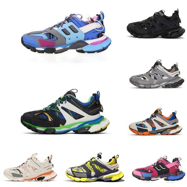 

2021 designer shoes triple 3.0 17fw low old dad men combination soles boots womens track release tess s paris clear cushion tripler sneakers, Black