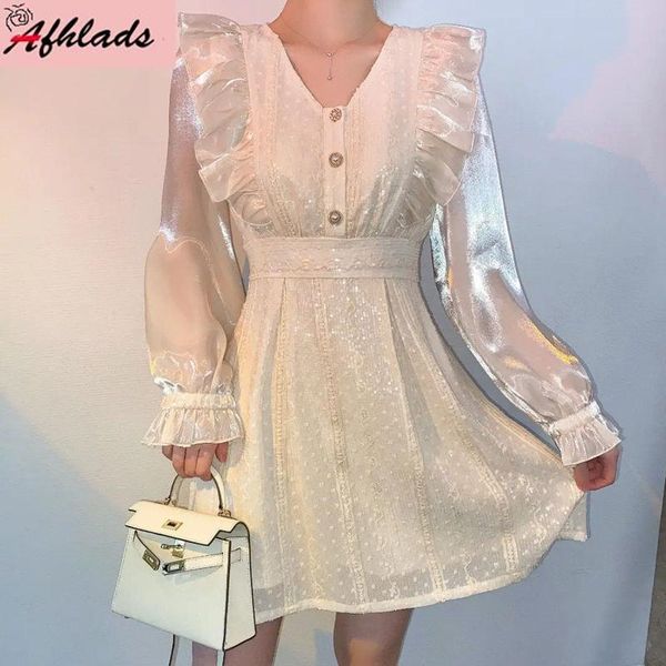 

casual dresses solid color sequined v-neck dress women's clothing summer sweet high waist long sleeve female night club party vestidos, Black;gray