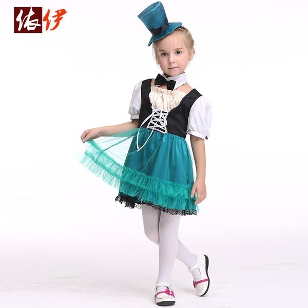 

halloween children's cosplay role play costume suit dress, Black;red