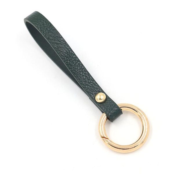 

keychains rainbery pu leather key chain braided woven rope cord diy bag chains holder car keyrings men women, Silver