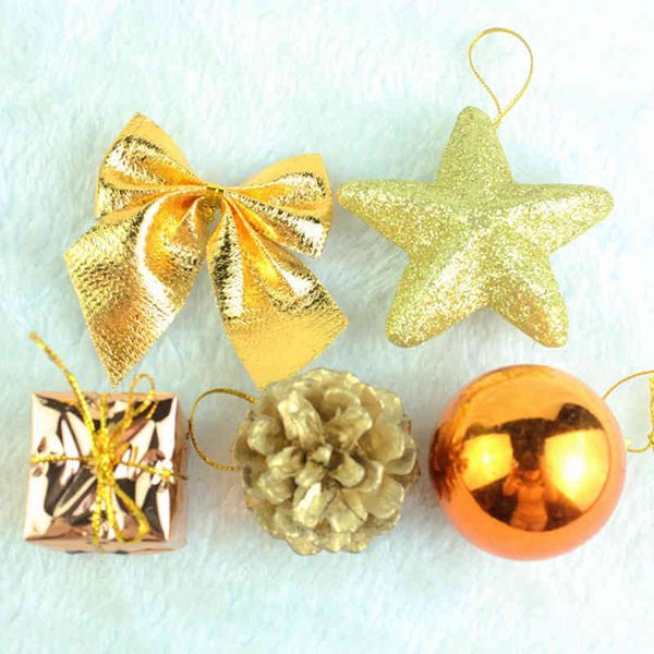 

factory outlet christmas decoration christmas tree decorations 24 pieces per box of bronze color foam ball pine cones christmas gift pendant