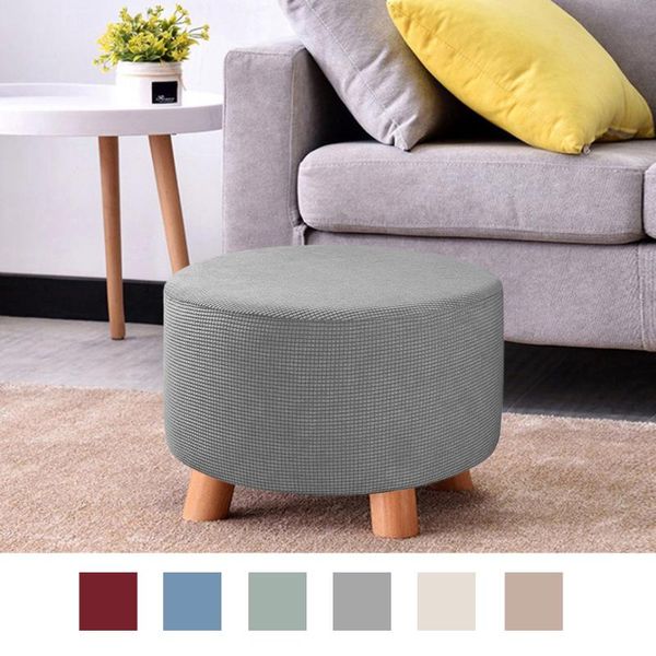 

ottoman slipcovers round footstool cover removable green chair covers