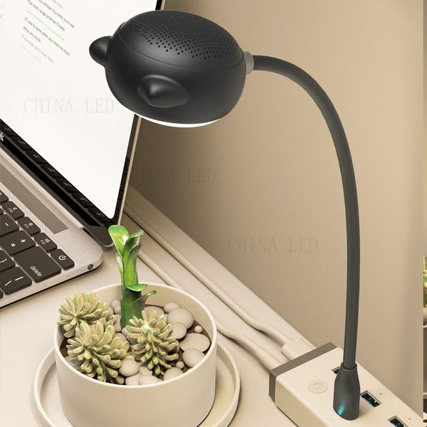 

night lights led light usb dimmer bluetooth speaker wireless touch speakers adjustable dimmable eye protection table cute lamp