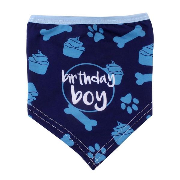 

dog apparel bandana polyester pet triangular accessories soft bib decoration fashion scarf cute letter birthday collar