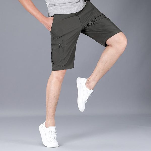 

men's shorts summer cross-border workwear men 's casual pants trendy loose fifth brand middle, White;black