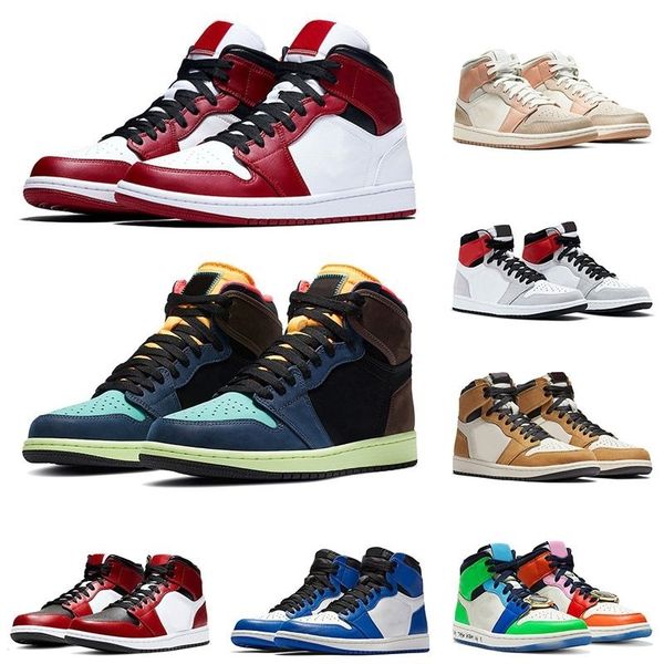 

new 1 twist panda mid milan digital pink lightbulb chicago black toe basketball shoes men 1s 3 bred court purple unc patent sneakers